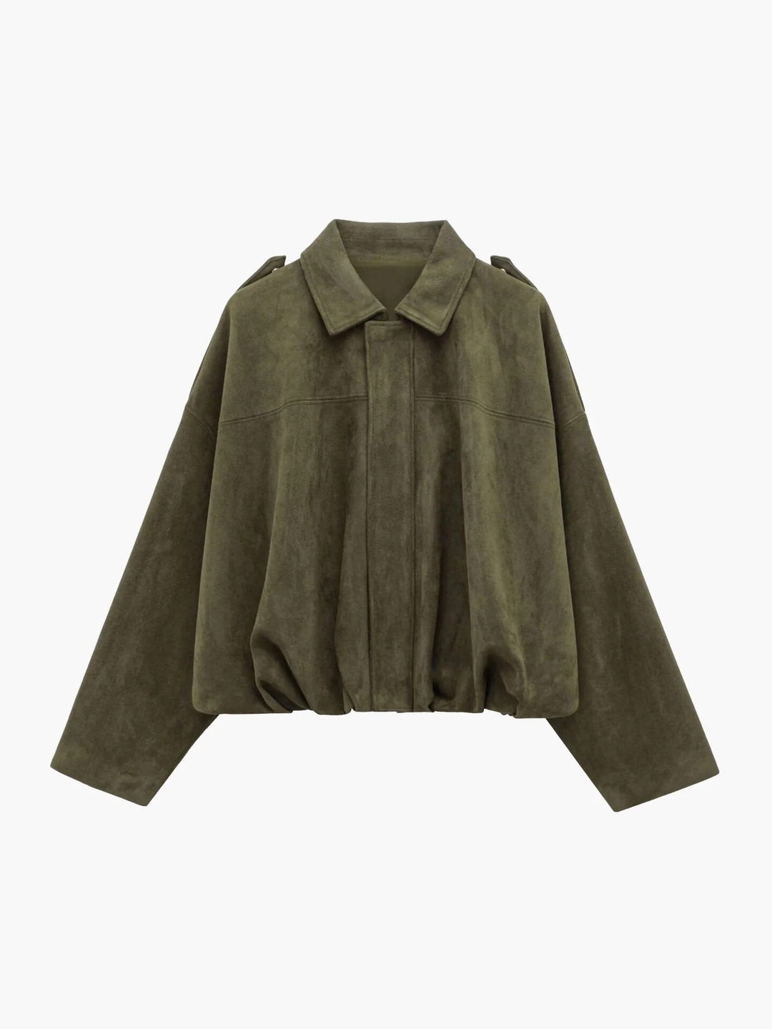 Women's chic collared bomber jacket, perfect for versatile spring and fall casual elegance and style.