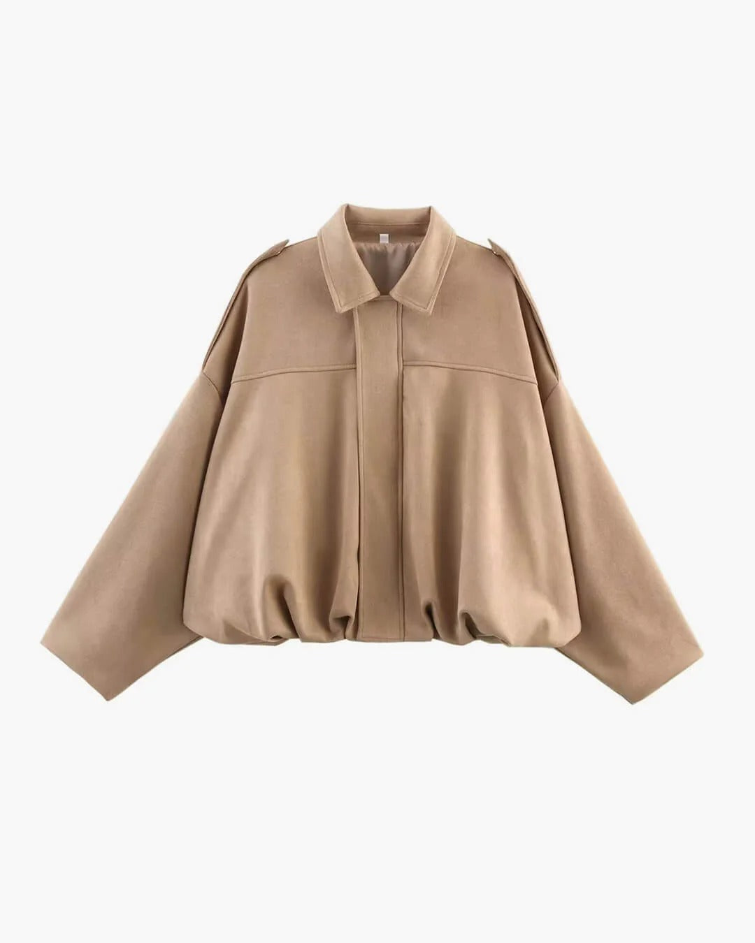 Versatile women's collared bomber jacket, combining modern design with casual elegance for daily wear.