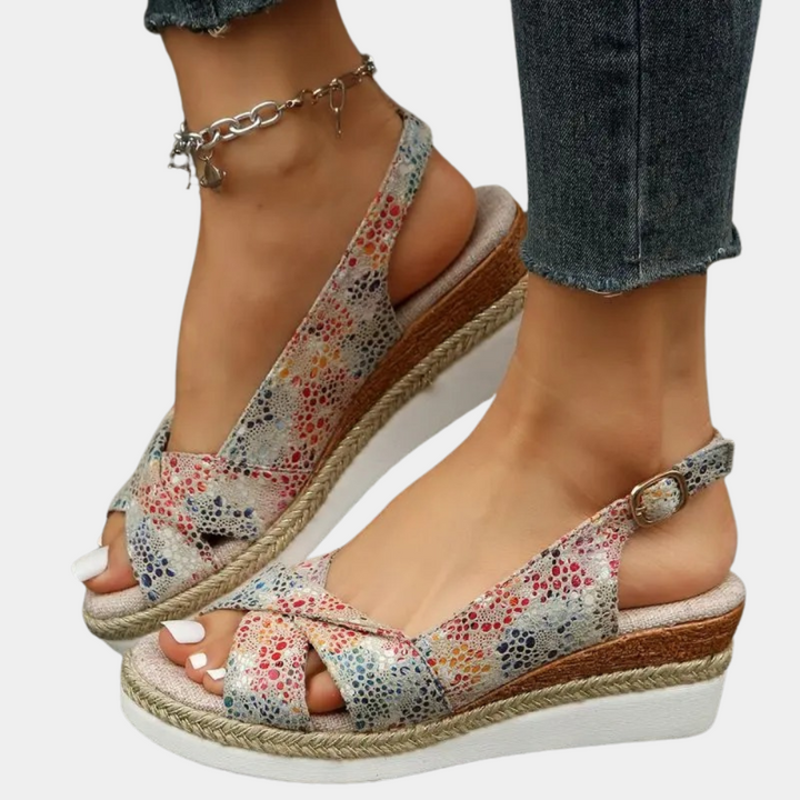 Elegant women's espadrille flats. Comfortable slip-on casual footwear, great for spring and summer chic style.