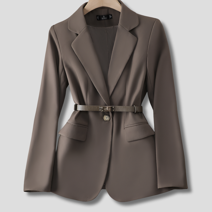 Elegant women's loose fit blazer, offering effortless style and comfort for spring, autumn, and office fashion.