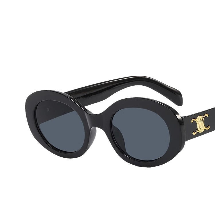 Fashionable women's round sunglasses, a modern accessory for any summer outfit, with UV400 lenses.