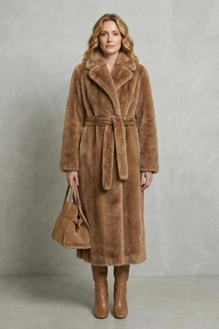 Versatile women's oversized long coat, an elegant and warm addition to any winter wardrobe.
