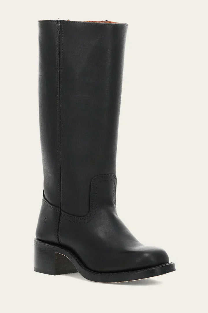Authentic women's brown western boots, pointed toe, angled heel. A staple for any stylish wardrobe.
