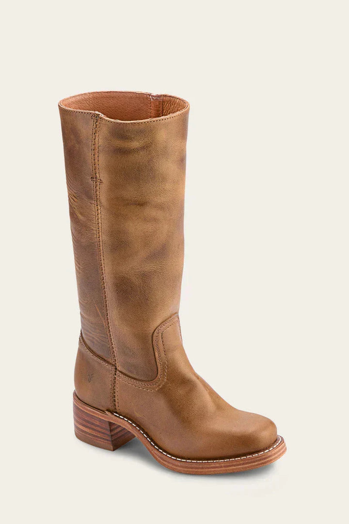 Versatile women's fashion western boots, brown, with a sleek pointed toe & comfortable angled heel.