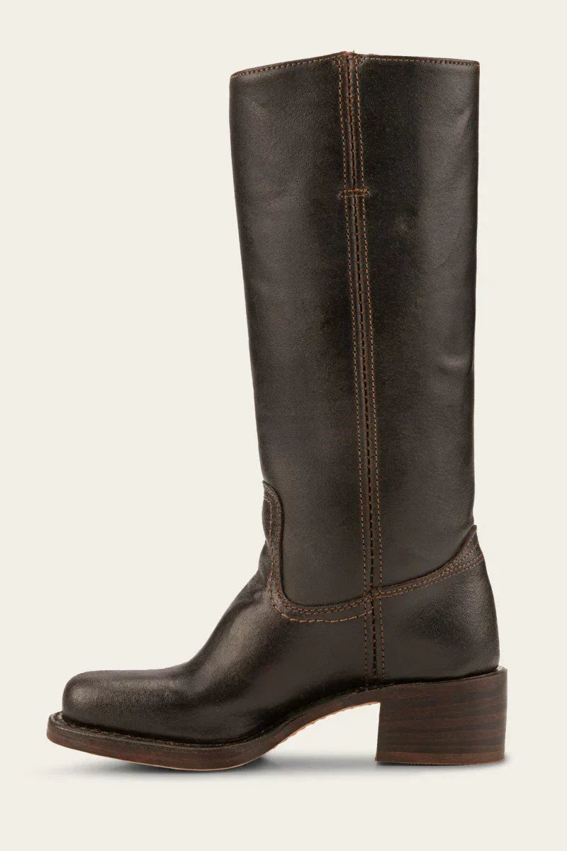 Classic women's black cowboy boots, versatile for fashion or casual wear. Pointed toe & angled heel.