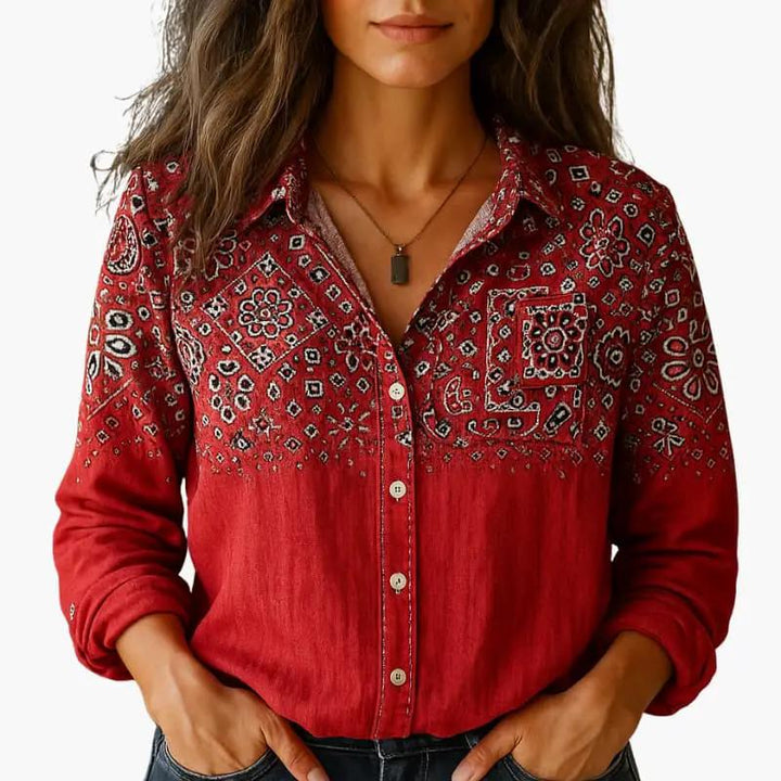 Women's classic button-down shirt for polished office style. Perfect for workwear & smart casual.