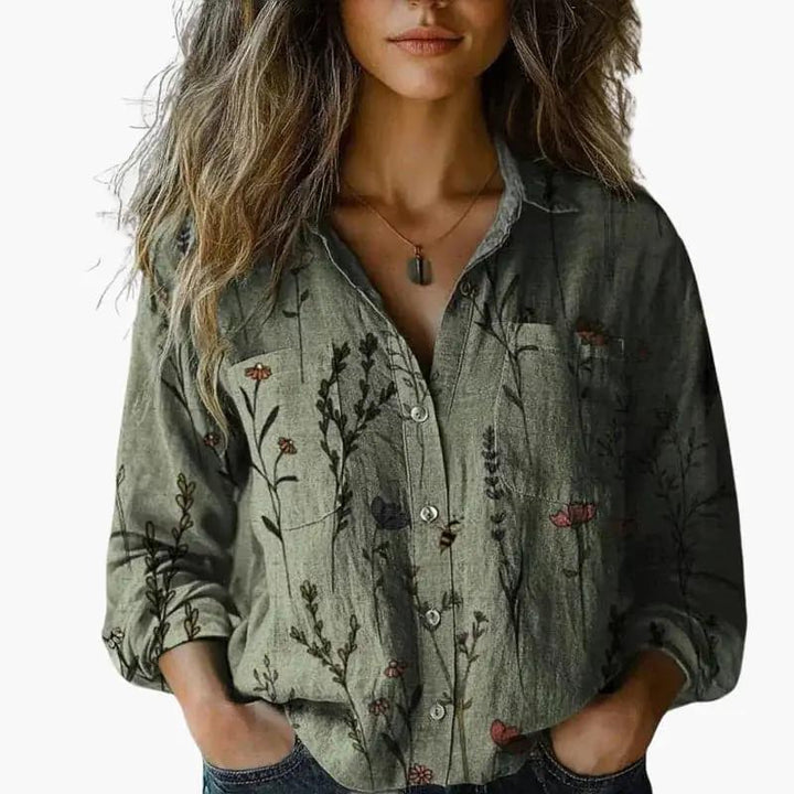 Essential women's classic button-down shirt for elegant workwear, office style, and everyday chic.