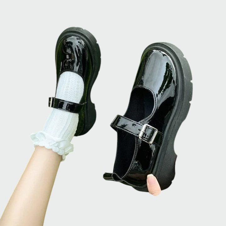 Comfortable women's Mary Jane strap shoes, versatile for vintage or modern outfits.
