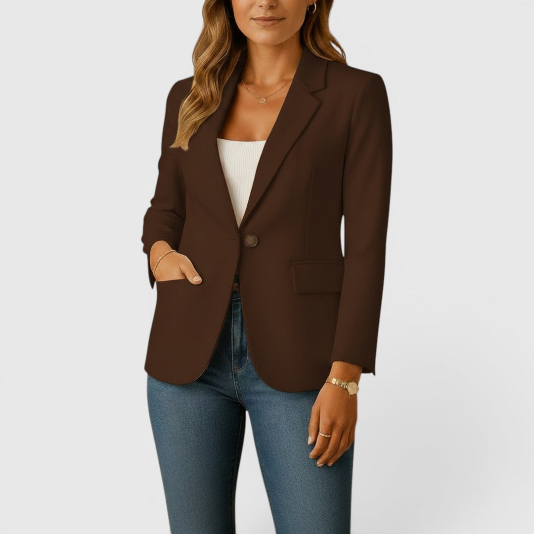 Office wear women's blazer, a comfortable stretch jacket designed for everyday elegance and movement.