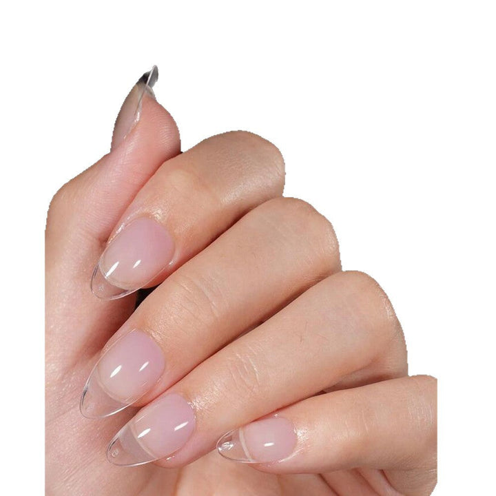 Transparent soft gel nail tips for women. Ideal for DIY nail art, professional extensions, and manicure supplies.