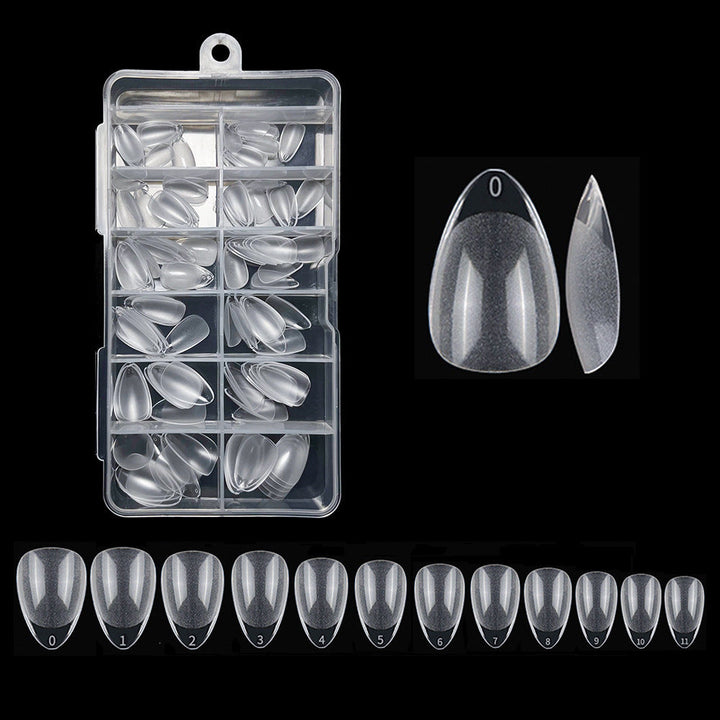 High-quality women's clear soft gel nail tips. Perfect for long-lasting, professional, or DIY nail extensions.