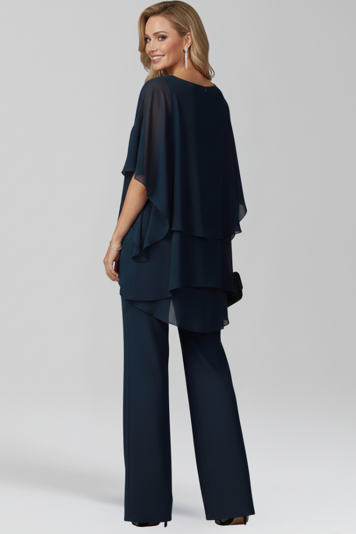 Versatile women's cold-shoulder wide-leg jumpsuit, ideal for casual or elegant occasions.
