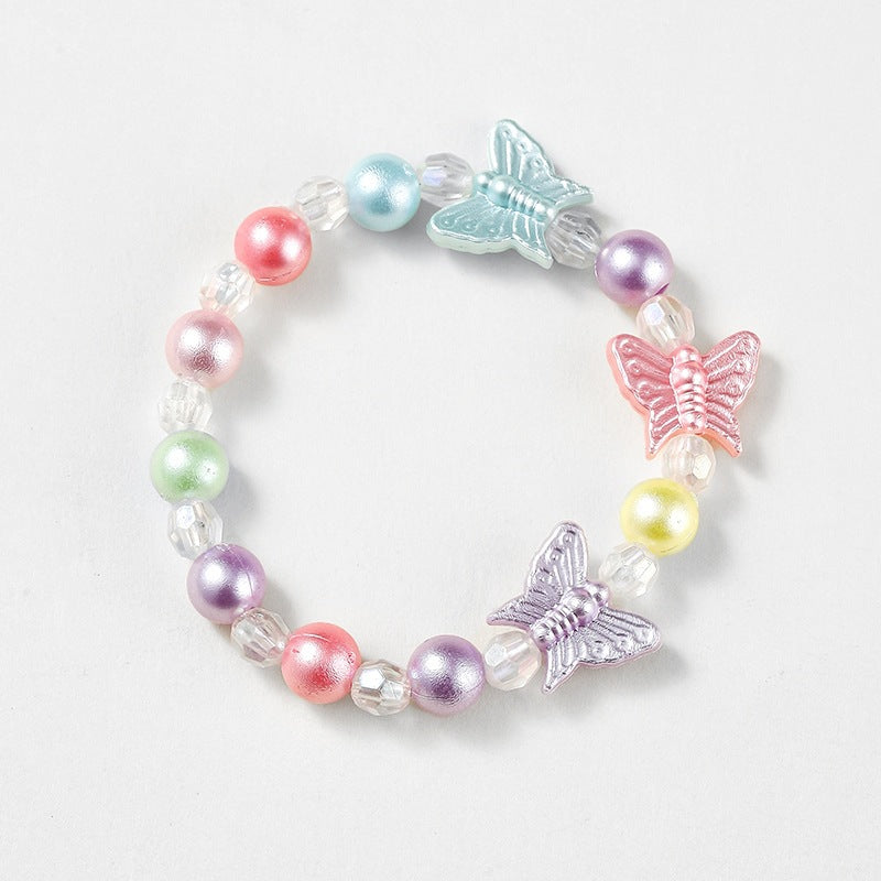 Multi-color heart charm bracelet, a trendy fashion accessory for daily wear.