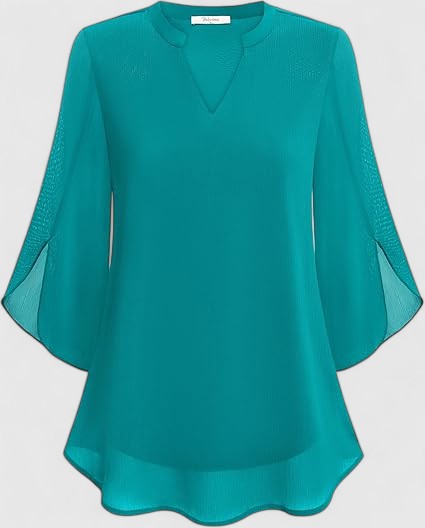 Women's comfortable A-line blouse, perfect for versatile everyday wear & elegant occasions.