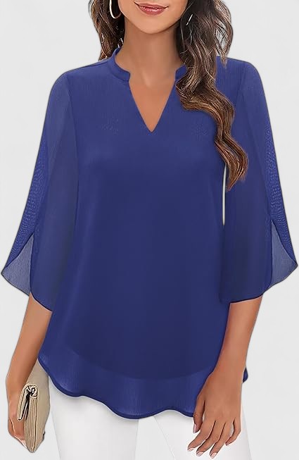 Stylish feminine blouse with A-line fit, offering ultimate comfort for any occasion.