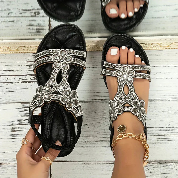 Stylish women's boho sandals. Open-toe design & arch support ensure all-day comfort for summer.