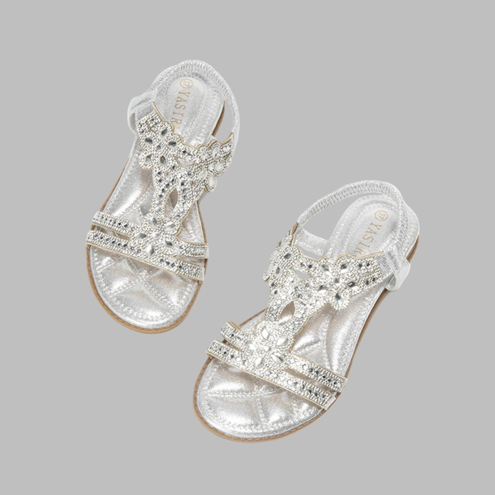 Women's comfortable boho style sandals with arch support and adjustable strap, ideal for summer casual chic.