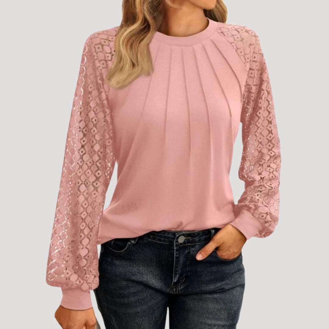 Women's comfortable long sleeve top for everyday casual wear.