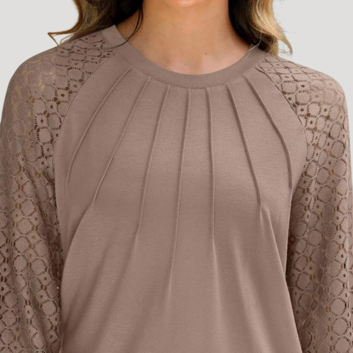 Comfortable women's long sleeve top, versatile for various outfits and occasions.