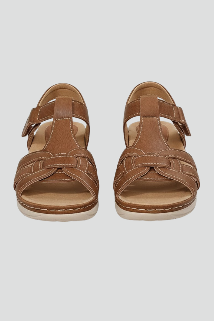 Women's comfortable open toe strap sandals, perfect for casual summer wear & everyday style.