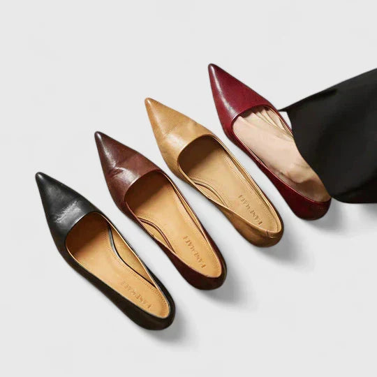 Supportive orthopaedic heels, offering all-day comfort for fashionable women.