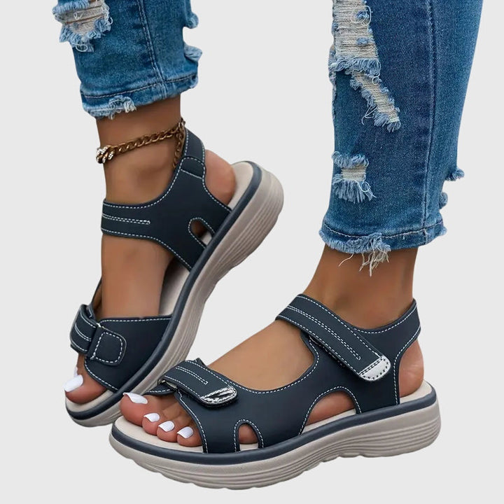 Women's casual orthopaedic sandals, providing soothing comfort and crucial arch support for painful feet.