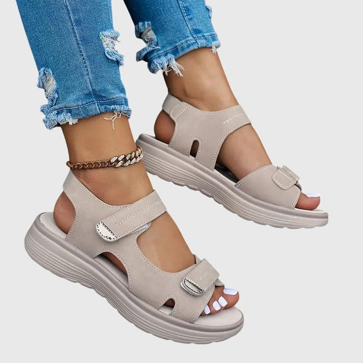 Comfortable slip-on women's sandals, engineered for foot pain relief & orthopaedic support.