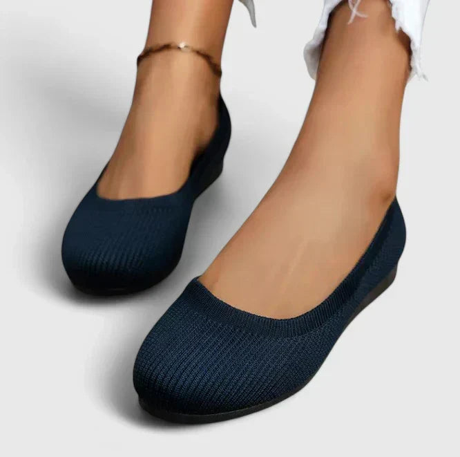 Stylish women's slip-on shoes with orthopaedic arch support, perfect for comfort footwear & posture correction.