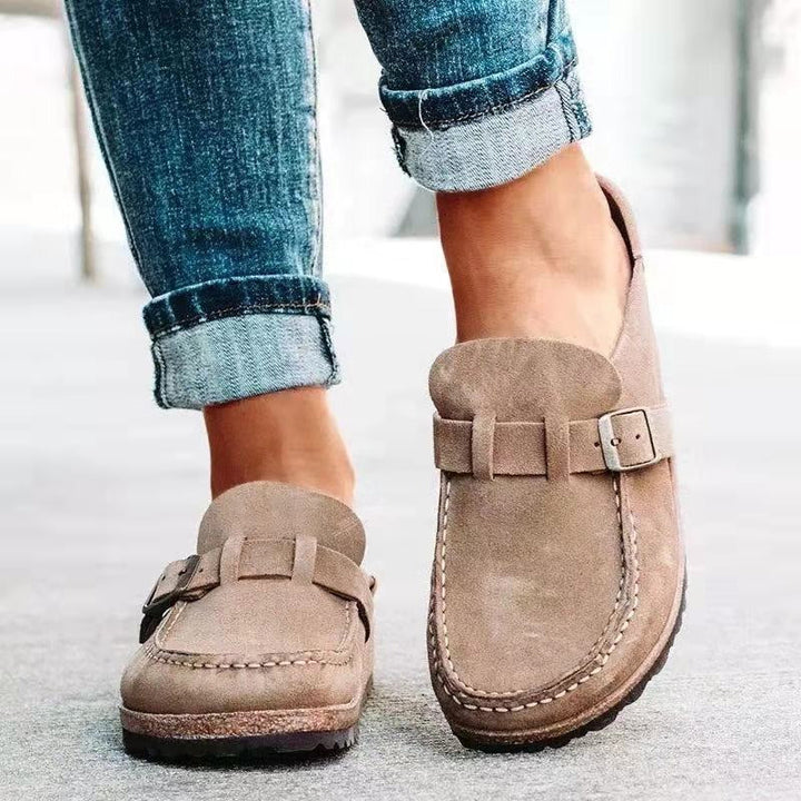 Women's comfortable orthopedic slip-on sandals for daily wear and foot support.