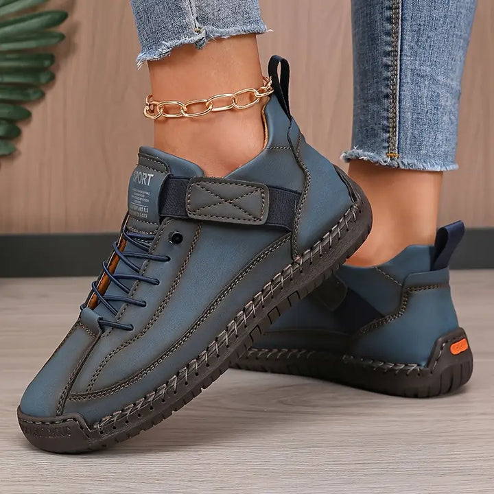 Women's wide-fit orthopedic sneakers, designed for ultimate comfort, arch support, and pain relief.