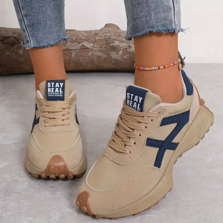 Stylish women's athletic sneakers for an active lifestyle, featuring superior comfort & orthopedic arch support.