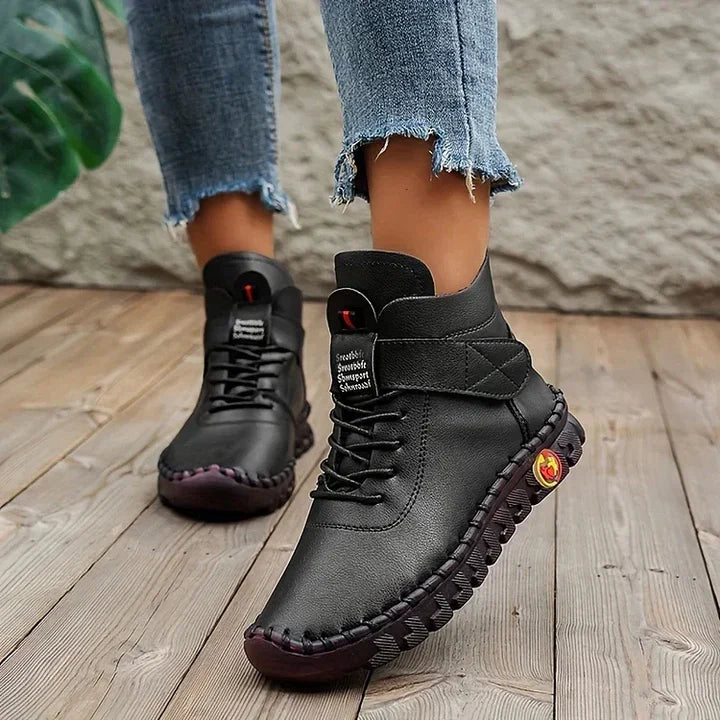 New women's hiking footwear, comfortable and sporty outdoor shoes for active trail walking.