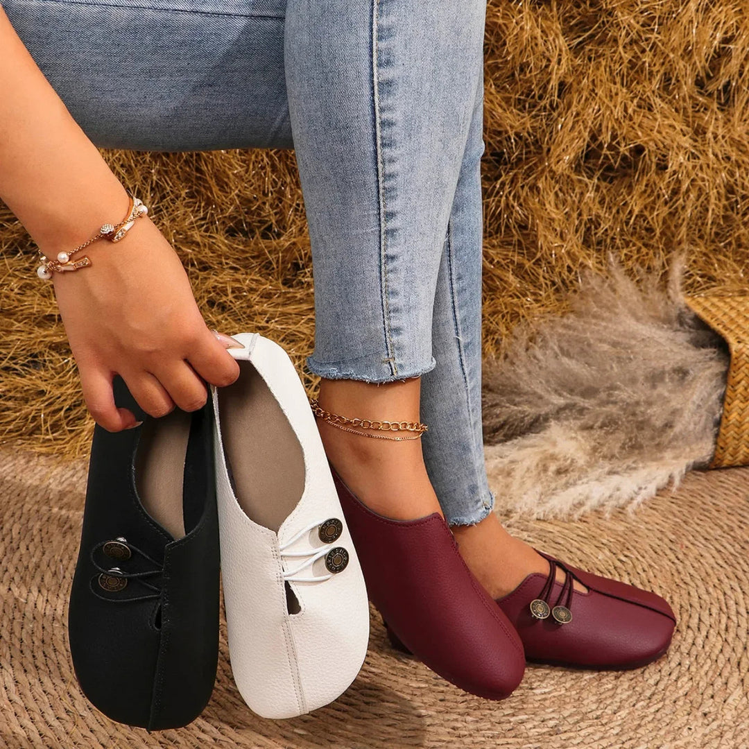 Women's comfortable slip-on loafers, ideal for everyday casual style & lightweight spring/summer wear.