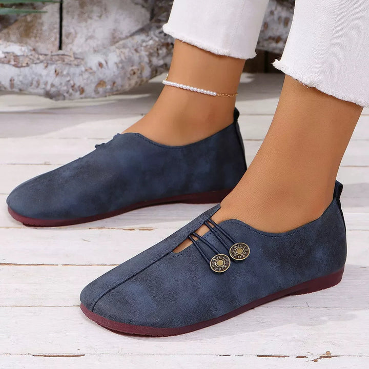 Versatile women's slip-on loafers, breathable & comfortable casual shoes for lightweight spring/summer style.