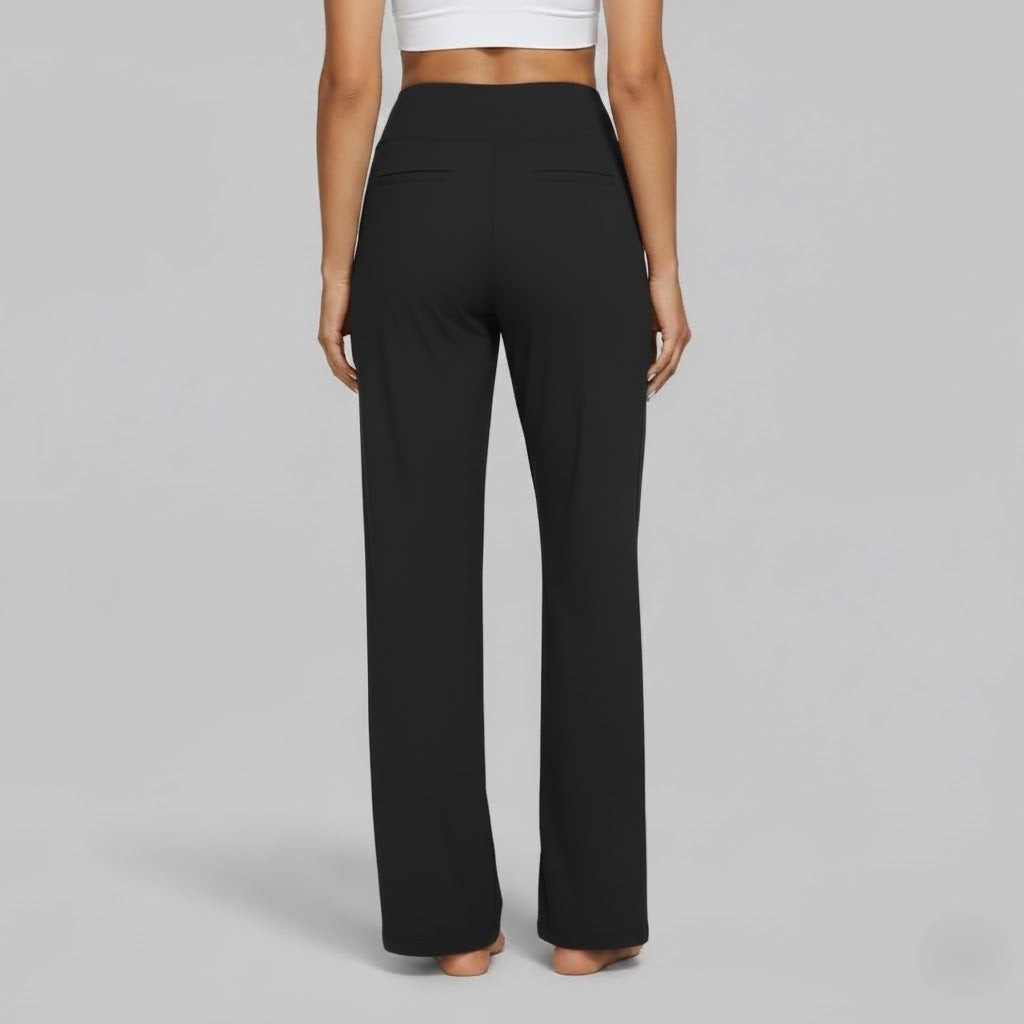 Soft and comfortable women's trousers, offering a flexible fit for casual and everyday fashion.