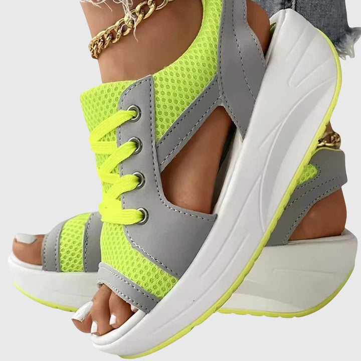 Comfy women's slip-on sandals for easy all-day wear. Lightweight, cushioned design, great for summer and holiday footwear.