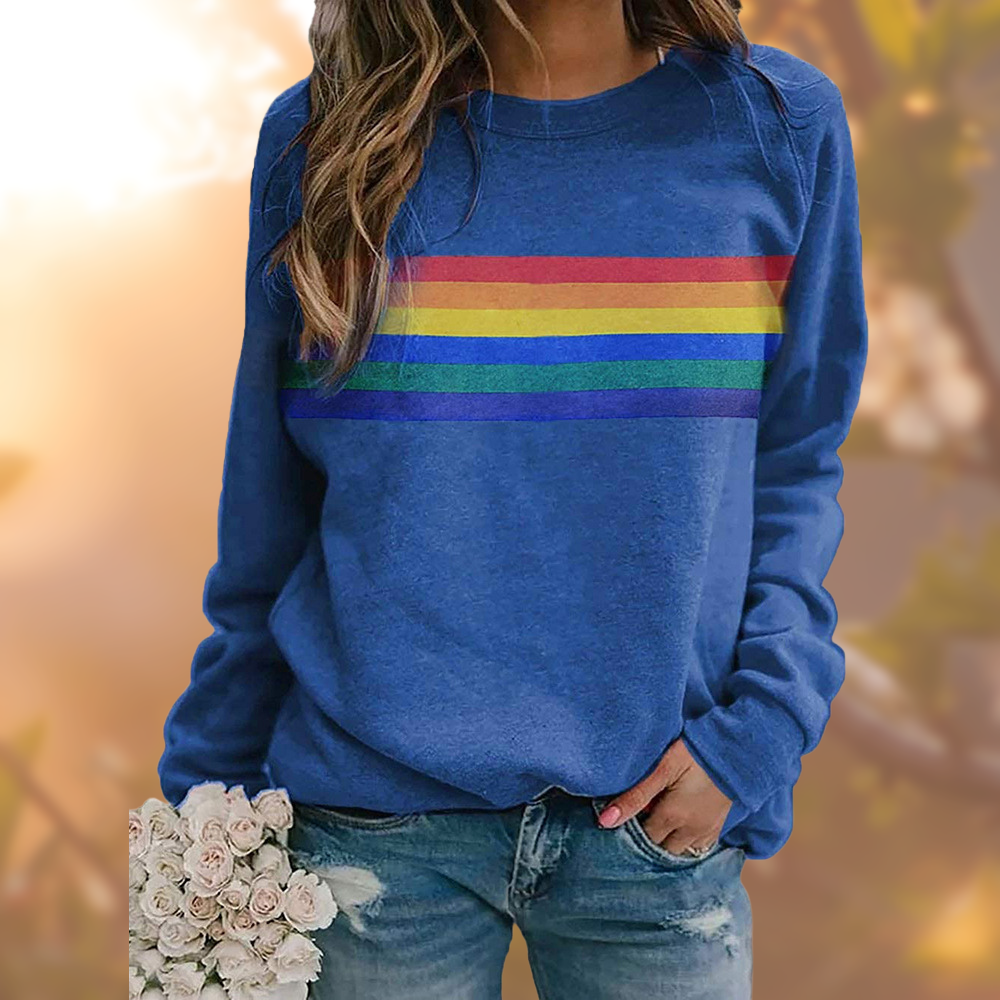 Women's cozy crew neck pullover sweater for winter. Soft knit long sleeve top, perfect for casual everyday wear.