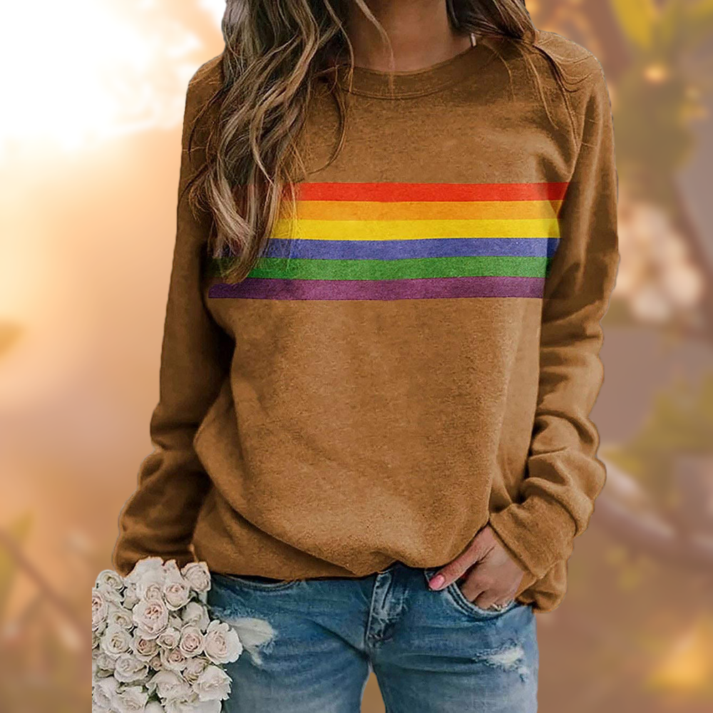 Stylish women's crew neck pullover sweater. Comfortable long sleeve knit for versatile fall fashion and winter outfits.