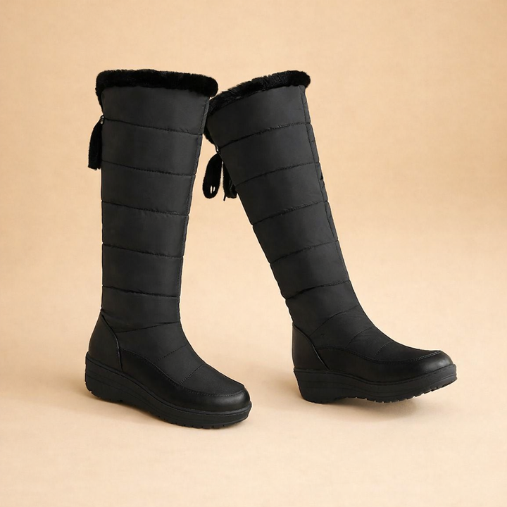 Women's cozy lace-up winter boots, stylish & warm. Perfect for cold weather, comfort & fall fashion.