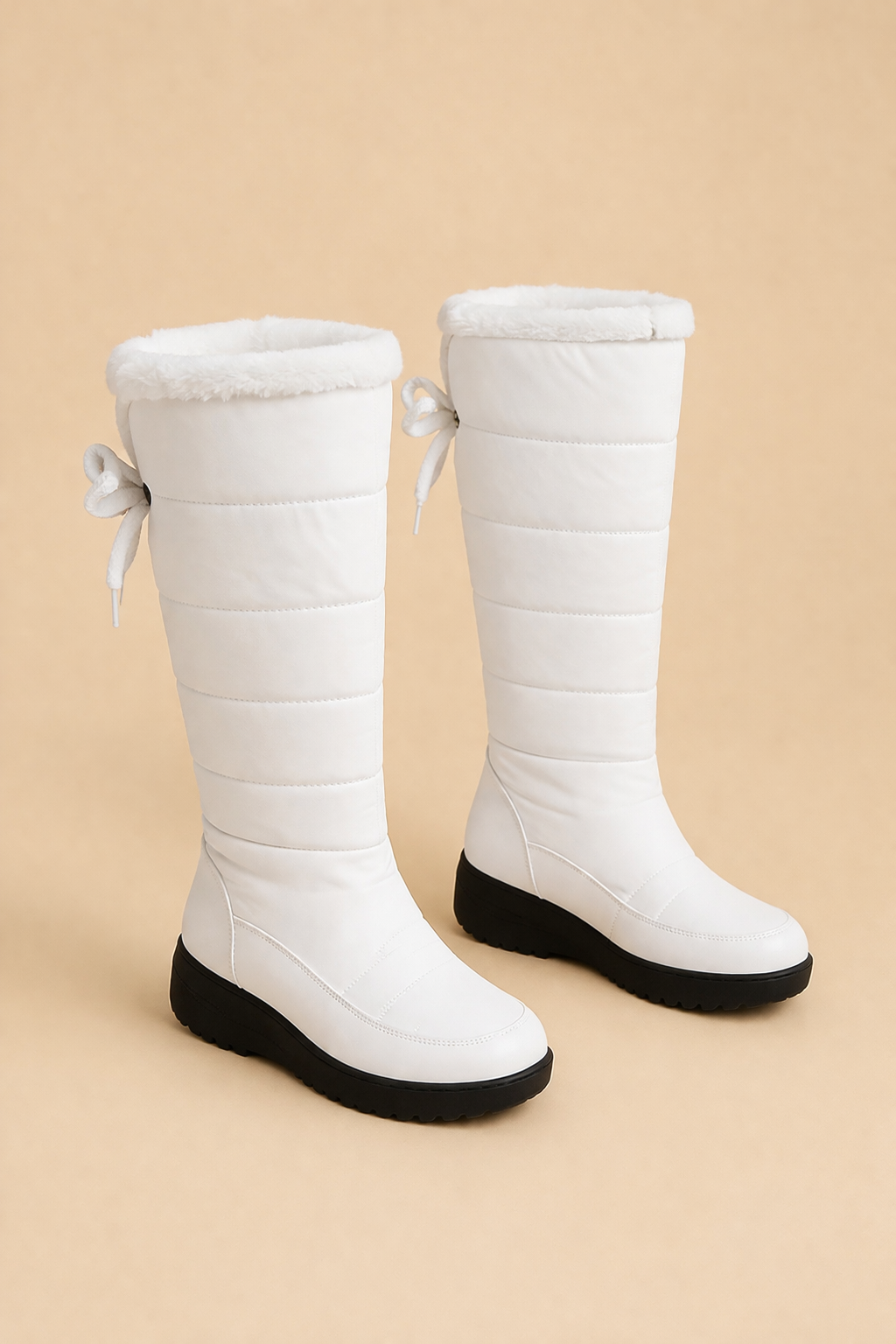 Stylish women's lace-up winter boots with cozy lining for warmth & comfort. Ideal casual fall footwear.