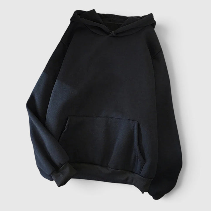 Versatile women's cozy pullover hoodie, relaxed fit for everyday casual wear. Includes a convenient kangaroo pocket.