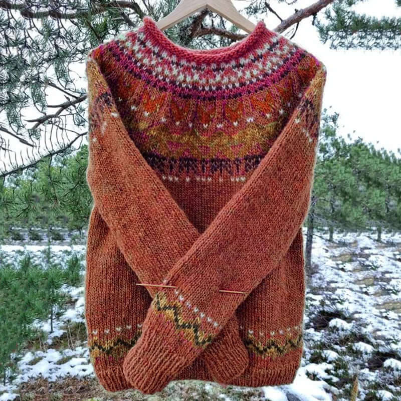 Women's stylish sweater, a warm long sleeve pullover perfect for cozy fall & winter fashion and casual outings.
