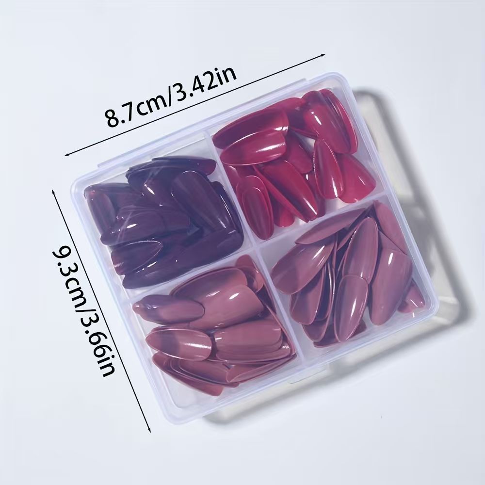 High-quality acrylic nail tips, decorative false nails for women's beauty & unique nail art manicure.
