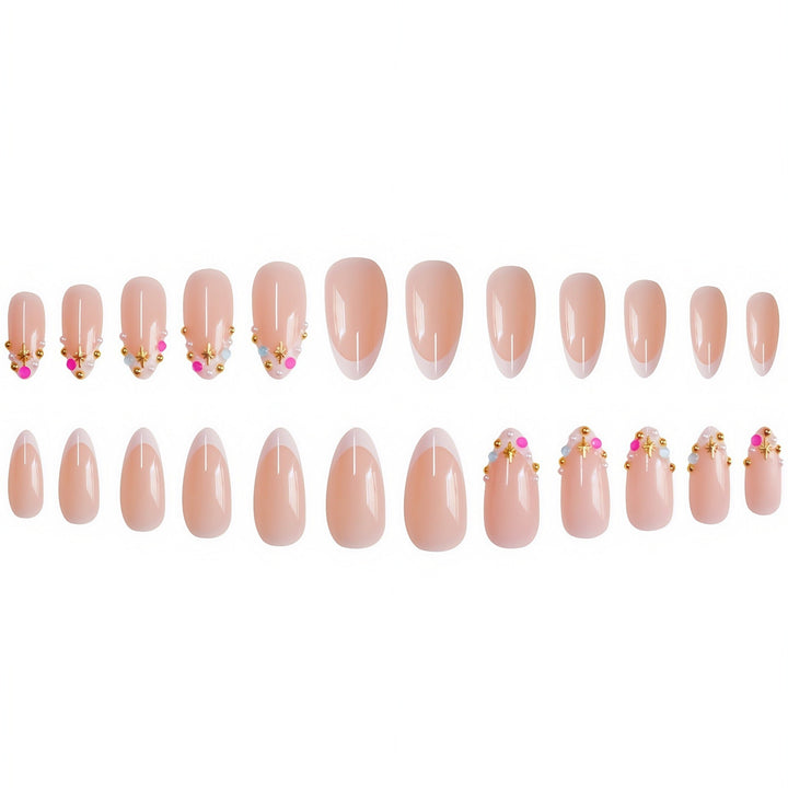 Quick & easy press-on nail art. Reusable false nails for a beautiful, decorative women's manicure.