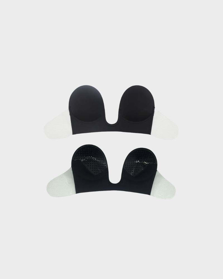 Versatile strapless deep U-plunge push-up bra for women, offering lift & support under any backless dress.