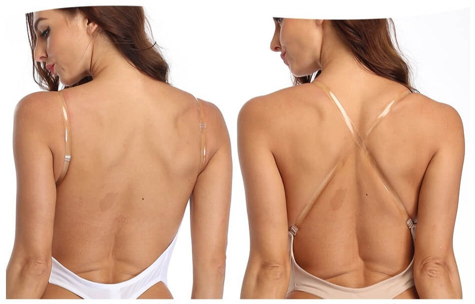 Elegant women's deep V backless body shaper, perfect for a smooth, invisible, and contoured look.