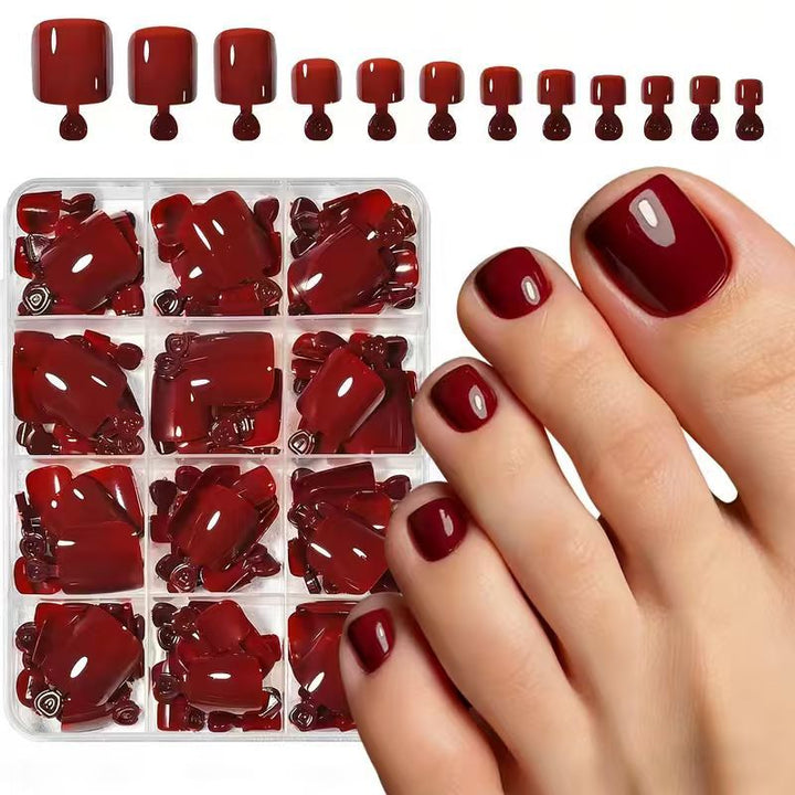 Women's DIY nail art kit, 144 pieces for elegant nail designs & professional home manicures. Beauty stickers & decals.