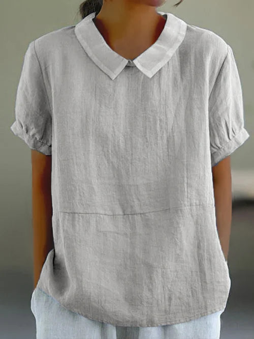 Soft, loose fit women's solid top for ultimate everyday comfort. Simple, classic design, perfect for summer.