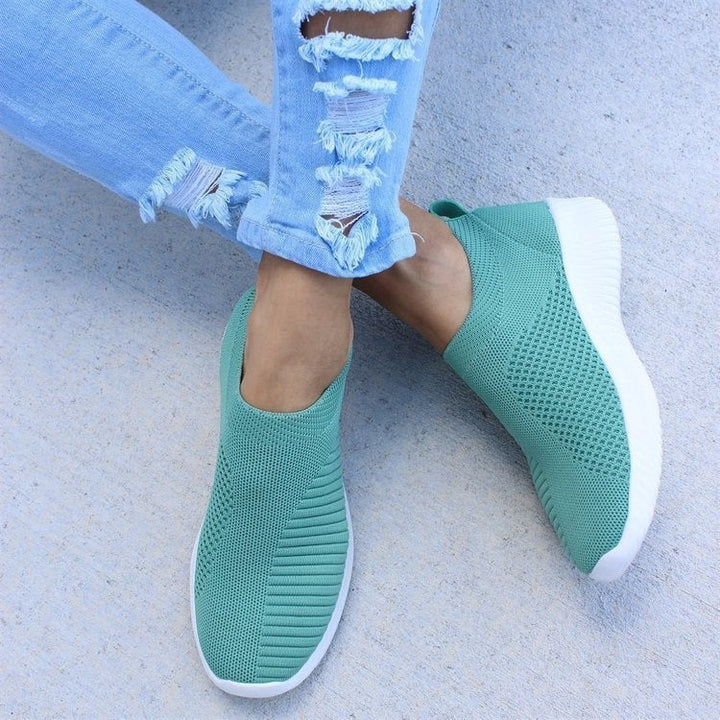 Women's effortless slip-on sneakers, a lightweight choice for comfy athleisure looks.