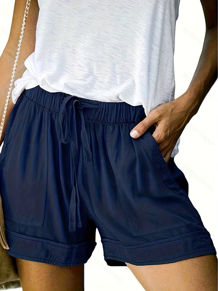 Loose fit women's shorts for breathable summer comfort & relaxed everyday style.